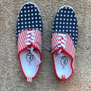 Patriotic American Flag Tennis Shoes